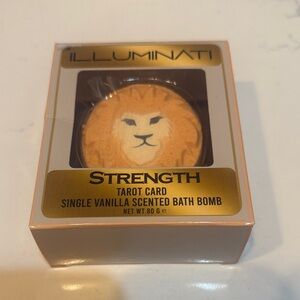 Illuminati Strength Tarot Card Vanilla Bath Bomb - Vibrant Orange